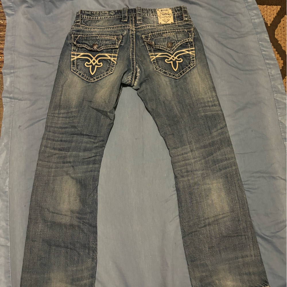 Rock revival jeans, size 33, inseam 32 great look and design